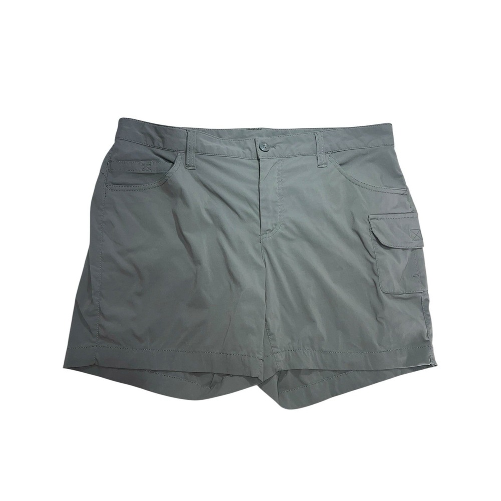 Eddie Bauer Women's Size 12 Flat Front Gray Active Hiking Shorts
